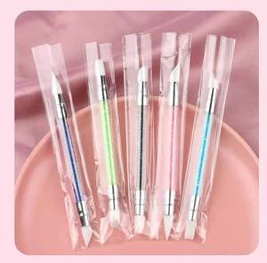 Stylo à double embout pour la sculpture des ongles, applicateur en silicone et plastique pour la création d'art 3D sur les ongles - Product Image 6