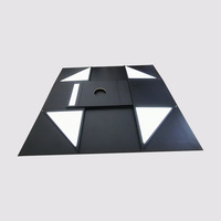 Boîte à vin pliable à quatre coins en stock usine, emballage cadeau créatif pour vin rouge, boîte à boisson monobloc moulée