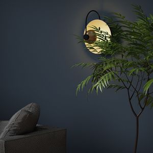 Cài đặt đơn giản có thể tháo rời tường đèn <span class=keywords><strong>LED</strong></span> mờ thông qua từ xa treo tường vô cực từ tính hút có thể sạc lại đèn tường - Product Image 3