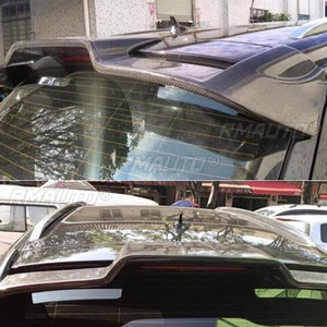 For Audi Q7 2006-2013 Rear Trunk Lid Spoiler Window Top <b>Wing</b> FRP High Puality Carbon Fiber Material Automotive Accessories <b>Black</b> - Product Image 3