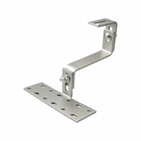 Longue durée de vie, anti-corrosion 180 °   Support de fixation solaire double réglable pour panneaux solaires sur toiture en tuiles
