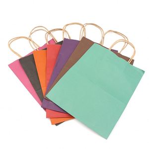 Packaging Supplies Clothing Custom Printed Kitchen Food <b>Waste</b> Plaid Kraft Tote <b>Paper</b> Bags With Rope Handles - Product Image 4