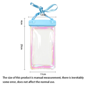 Vente en gros pochettes pour téléphone portable étui pour téléphone portable en pvc laser <span class=keywords><strong>sacs</strong></span> d'emballage transparents et étanches pour téléphone portable housse airbag pochette pour téléphone en pvc - Product Image 2