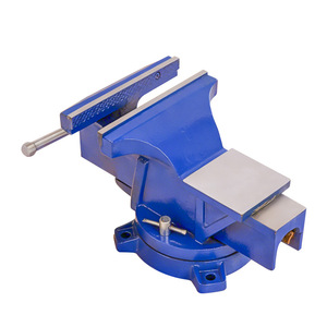 Bench Vise 6 Inch Industrial Grade Swivel Base <b>Woodworking</b> <b>Clamp</b> Smooth Jaw Surface High Carbon Steel - Product Image 1