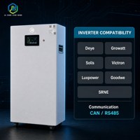 Batterie solaire murale LiFePO4 48V 200Ah 10,24 kWh avec BMS pour stockage d'énergie domestique