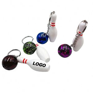 Custom Logo <b>Bowling</b> Ball Keychain, Creative Sports, Car Key Fob, Tournament Event Promotional Gift - Product Image 1