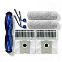 Kit de pièces de rechange pour robot aspirateur ECOVACS T80 PRO OMNI T80 OMNI YEEDI M14 PLUS : brosse principale, tampon de nettoyage, brosse latérale, filtre HEPA, sac à poussière