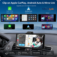 Layar Multimedia Mobil 10,26 Inci Wireless CarPlay Android Auto Kamera Mundur Radio FM USB Plug and Play Layar Pintar