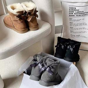 <span class=keywords><strong>Stivali</strong></span> da Neve <span class=keywords><strong>Invernali</strong></span> in Lana 2026 da <span class=keywords><strong>Donna</strong></span> con Tomaia in Pelliccia Intersuola in EVA Fodera in Cotone Traspiranti Caldi Punta Tonda Gambale Basso Fiocco Imbottiti - Product Image 2