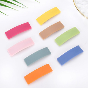 Candy Color Hair <b>Clips</b> 12 Cm Solid Color Daily Use For Girls - Product Image 1