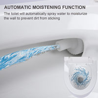 Toilettes intelligentes de luxe à chasse d'eau par siphon, entièrement automatiques, modernes, pour hôtel