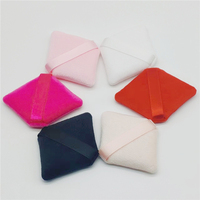 WELLFLYER POPU-222 Logo personnalisé 7 couleurs de houppettes en forme de losange Houppettes douces pour le maquillage du visage pour fond de teint cosmétique poudre libre