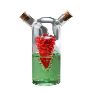 2024新款手工吹制玻璃调味瓶家庭日用品油醋瓶