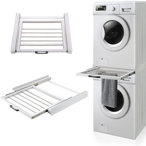 <span class=keywords><strong>Kit</strong></span> d'empilage en métal pour <span class=keywords><strong>lave</strong></span>-<span class=keywords><strong>linge</strong></span> et sèche-<span class=keywords><strong>linge</strong></span> <span class=keywords><strong>Kit</strong></span> d'empilage connexion Buanderie Kits d'empilage avec étagère coulissante - Product Image 4