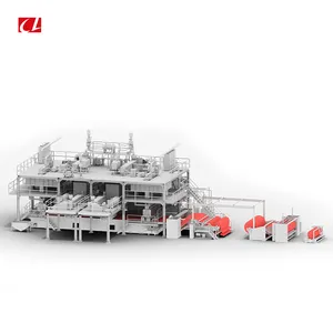 CL-SMMS 3200mm polyester spunbond nonwoven fabric machine production line for medical