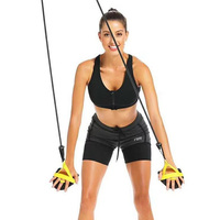 LEAJOY Ensemble de bandes de résistance pour la natation, palettes et corde de traction, en TPE+PP, séchage rapide, entraînement aquatique sur terre, couleur personnalisable