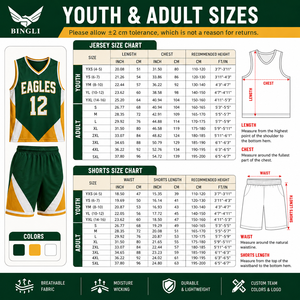 Ensemble d'uniformes de basketball personnalisés pour l'esprit scolaire – Maillot et short color block, extensibles dans quatre directions, anti-humidité et respirants à 100 % - Product Image 5