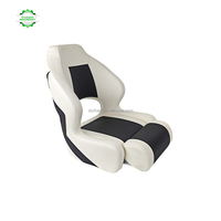 Sièges de capitaine de bateau Dorham Marine, chaise de pilote, siège de bateau imperméable de luxe avec rembourrage souple, siège rabattable pour yacht, bateau à moteur, navire