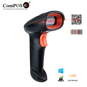 Lecteur de codes-barres 2D portable avec prise USB filaire, compatible avec la lecture sur écran de téléphone, lecteur de codes QR, qualité industrielle, <span class=keywords><strong>300</strong></span> - Product Image 1