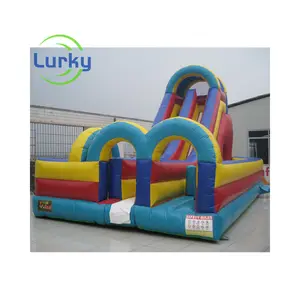 Ngoài trời gấp PVC Inflatable trượt nước đôi cách trượt Inflatable khô trượt cho người lớn trẻ em