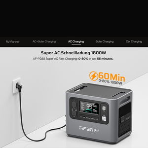 เครื่องกำเนิดไฟฟ้าสำรองแบบพกพา AF-P280 มาตรฐานสหราชอาณาจักร ขยายความจุได้ ระบบแบตเตอรี่สำรองสำหรับบ้าน ระบบจ่ายไฟสำรอง UPS - Product Image 4