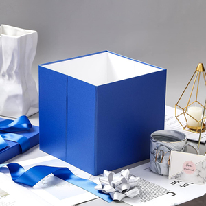 8239 scatole regalo medie pieghevoli in cartone blu reale di alta qualità con nastri per avvolgere i testimoni dello sposo <span class=keywords><strong>bomboniere</strong></span> - Product Image 5