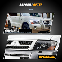 COYA Pajero V73 pour Montero Shogun V75 V77 1999-2006 : Amélioration des feux Demon Eyes Bi-LED RGB à changement de couleur avec contrôle par application, Plug-n-Play