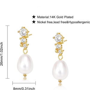 Minimalist Daily Versatile Jewelry Knot Design Flower Pearl <strong>Studs</strong> and Hoop <strong>Earrings</strong> - Product Image 2