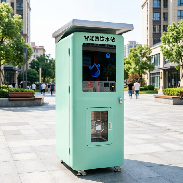 Smart Community Water Vending Machine 24H Self Service RO Water Dispenser with Card & Mobile Payment