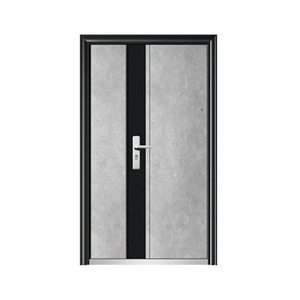 Porte d'entrée minimaliste en fer Sofia SFL-011, anti-effraction, battante, manuelle - Product Image 1