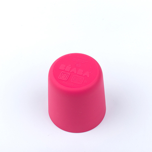 De grado de alimentos de impresión personalizada de café reutilizable té de goma de silicona taza con <span class=keywords><strong>muchos</strong></span> tamaños - Product Image 4