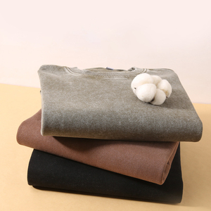 H5593 Fabricant de vêtements pour hommes, vente en gros, sweats-shirts personnalisés 350 g/m² 100 % coton, effet vintage, pour femmes et hommes - Product Image 1