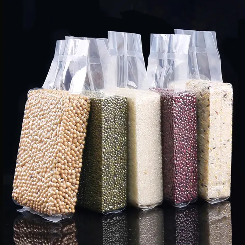 Custom 1kg 5kg 10kg 25kg 50kg Empty Paper Seed Flour Rice Storage Container Packing Packaging Plastic Bags For Sale