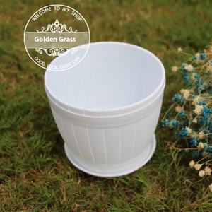 Style Moderne Épaissie Creative Charnu Vert Plante <span class=keywords><strong>Pot</strong></span> PP Résine Imitation Baril <span class=keywords><strong>Pot</strong></span> De Fleurs Petit Gros Bonsaï Fabricants - Product Image 6