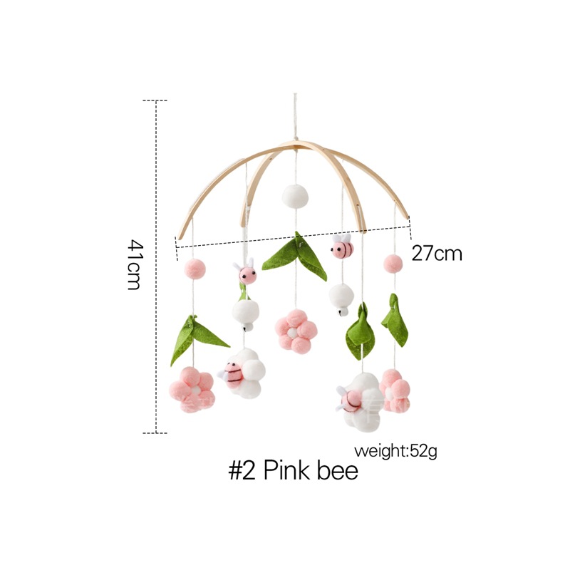 Cloche de parterre de fleurs d'abeille rose
