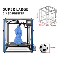 Tronxy X5SA-500 Industri PRO, Printer 3d Corexy Logam Kaca Tempat Tidur Besar 500*500*600Mm Grosir