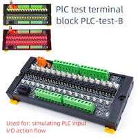 Papan Terminal Splitter PLC-TEST-B 16 saluran dengan kabel Dupont NPN/PNP kompatibel I/O peralatan uji modul Debug untuk PLC