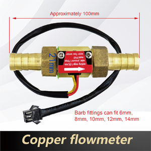 Messing-Schlauchadapter mit Impulsausgang G1/2 YF-B1 1-25Lmin 6mm 10mm Turbinen Durchflussmesser - Product Image 2