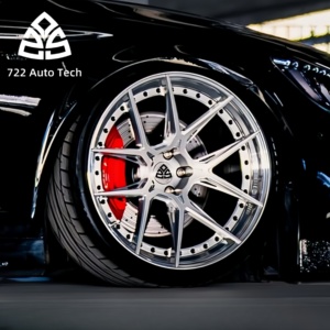 Rodas de Carro Forjadas 722Auto Personalizadas com Raios Múltiplos 5x100 5x112 5x114.3 5x120 em Liga Leve de 18 19 20 21 22 24 Polegadas Bipartidas com Aros Côncavos Profundos - Product Image 1