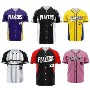 Maillots de <span class=keywords><strong>baseball</strong></span> personnalisés bleu et blanc avec logos brodés, uniformes cousus - Product Image 2