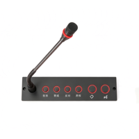 Microphone de conférence encastrable pour table, unité de président et de délégué avec fonction de vote optionnelle pour système de conférence filaire