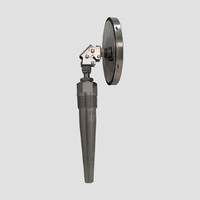 Industrial Adjustable Stainless Steel Sleeve Bimetal Thermometer 150mm