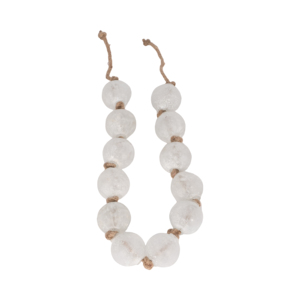 Ghirlanda di perline in vetro smerigliato con corda di iuta per decorazioni domestiche, mensole e tavolini da caffè - Product Image 3