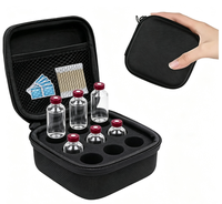 Étui de voyage rigide en plastique pour peptides, capacité 15 flacons de 10 ml, plusieurs couleurs, antichoc, résistant à l'eau