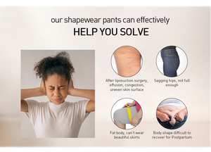 Pantalones moldeadores de cuerpo postoperatorio relleno de nalgas de tela de doble capa, ropa moldeadora de cadera - Product Image 4