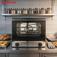 Four à convection OLA OFICINA BOV-3A avec commande par bouton, thermostat réglable de 0 à 300, protection contre la surchauffe, à poser au sol, pour boulangerie