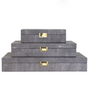 Home Decor Accessories Luxury Jewellery Boxes Organizer Leather Decorative Jewelry Storage Boxes