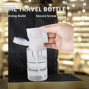 Botella de Plástico PET PCR Portátil de 20 ml con Tapa de Rosca y Diseño Flip Top para Champú y Loción, Superficie para Serigrafía, Uso en Viajes, Venta al Por Mayor - Product Image 2