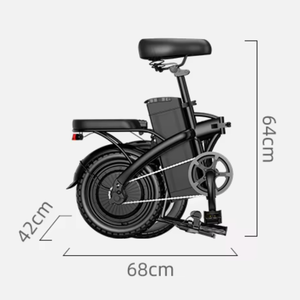 Bicicleta eléctrica plegable LOOKRUN de nuevo estilo, 48V 13Ah 250W, 14 pulgadas, mini e-bike plegable para trayectos cortos por la ciudad, desde almacén de la UE. - Product Image 3