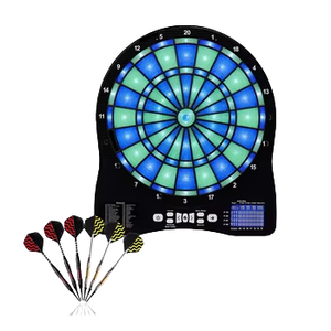 Win.max Jeu de fléchettes électronique intelligent avec écran de score LED, en plastique et acier, personnalisé, 48 fléchettes, 315 points - Product Image 1